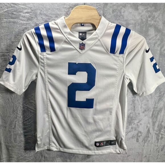 Nike Stitched‎ On Field Indianapolis Colts Carson Wentz Jersey Mens Medium - Picture 1 of 8